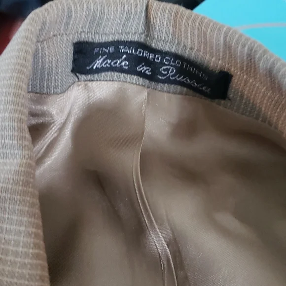 Claudio Morelli Beige Blazer Size 44R - Picture 4 of 5
